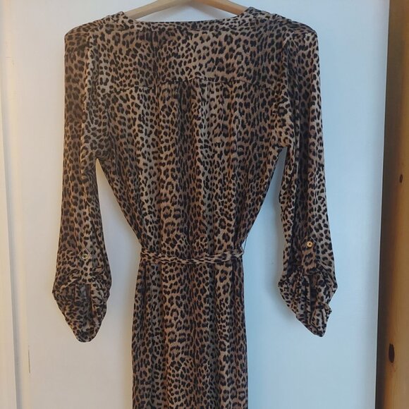 MICHAEL MICHAEL KORS LEOPARD PRINT DRESS SIZE MEDIUM NEW - Picture 3 of 5